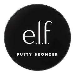 e.l.f. Putty Bronzer applied with putty brush showing seamless blending advantage