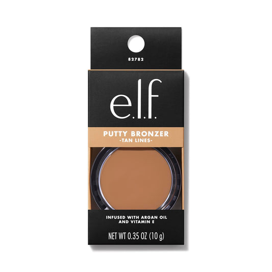 e.l.f. Putty Bronzer texture close-up demonstrating creamy putty spreadability