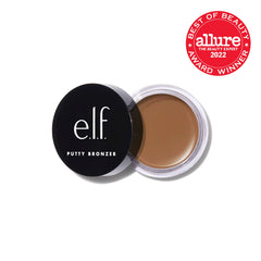 e.l.f. Putty Bronzer texture close-up illustrating creamy-to-powder finish