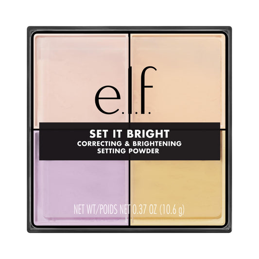 e.l.f. front compact view showing sleek packaging and easy dial selection benefit: portability