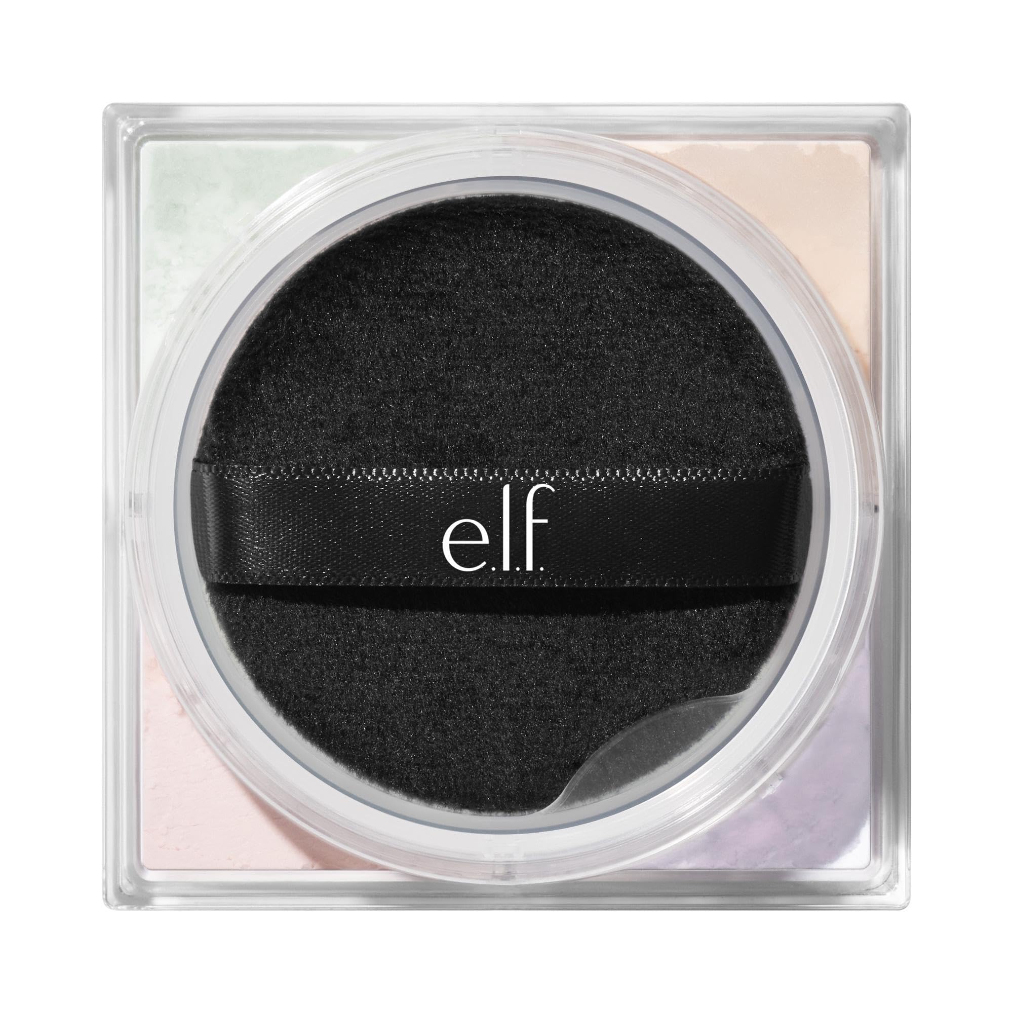 e.l.f. swirled mixed powders showing blended glow for all-over radiance benefit