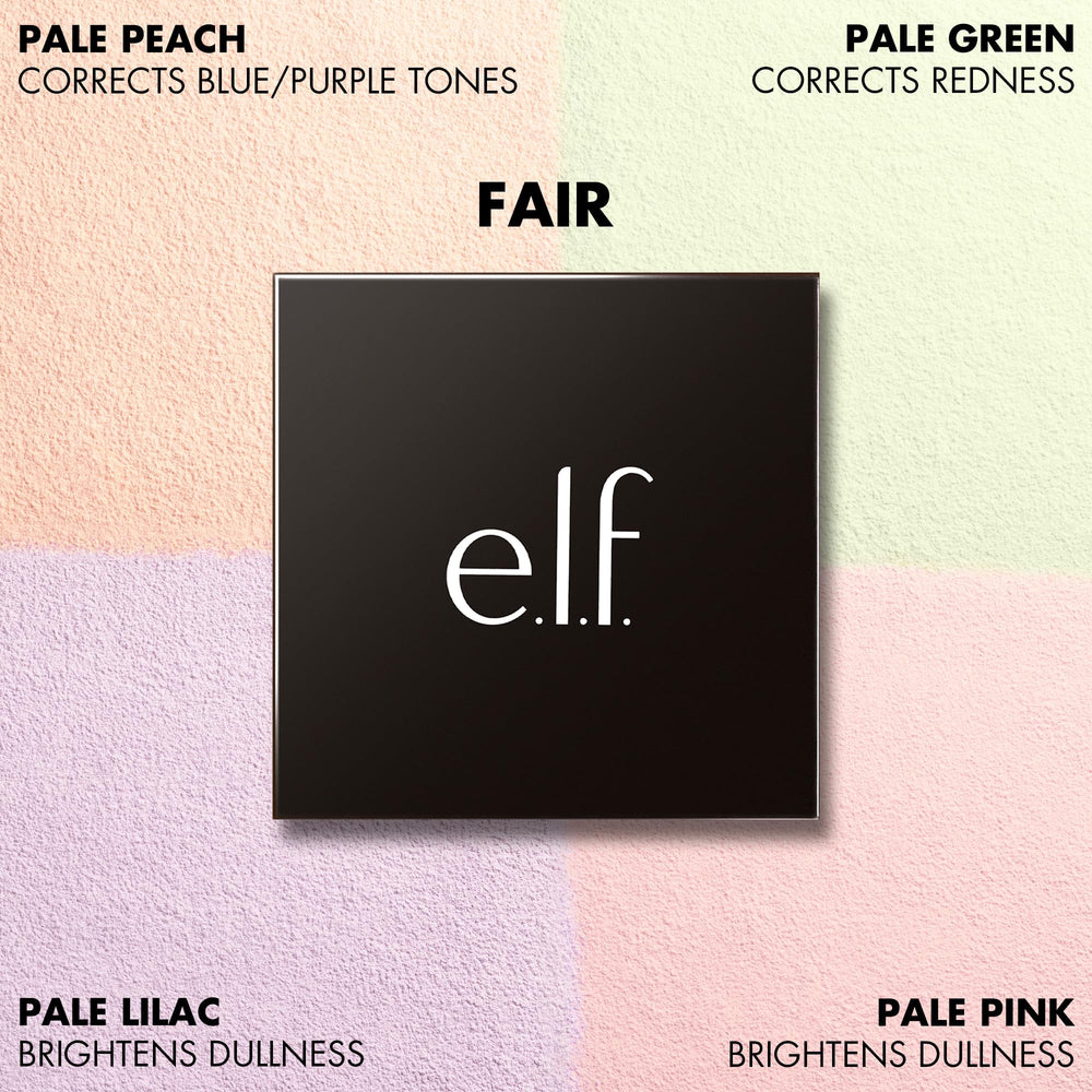 e.l.f. open dial showing individual shade selection for targeted application benefit