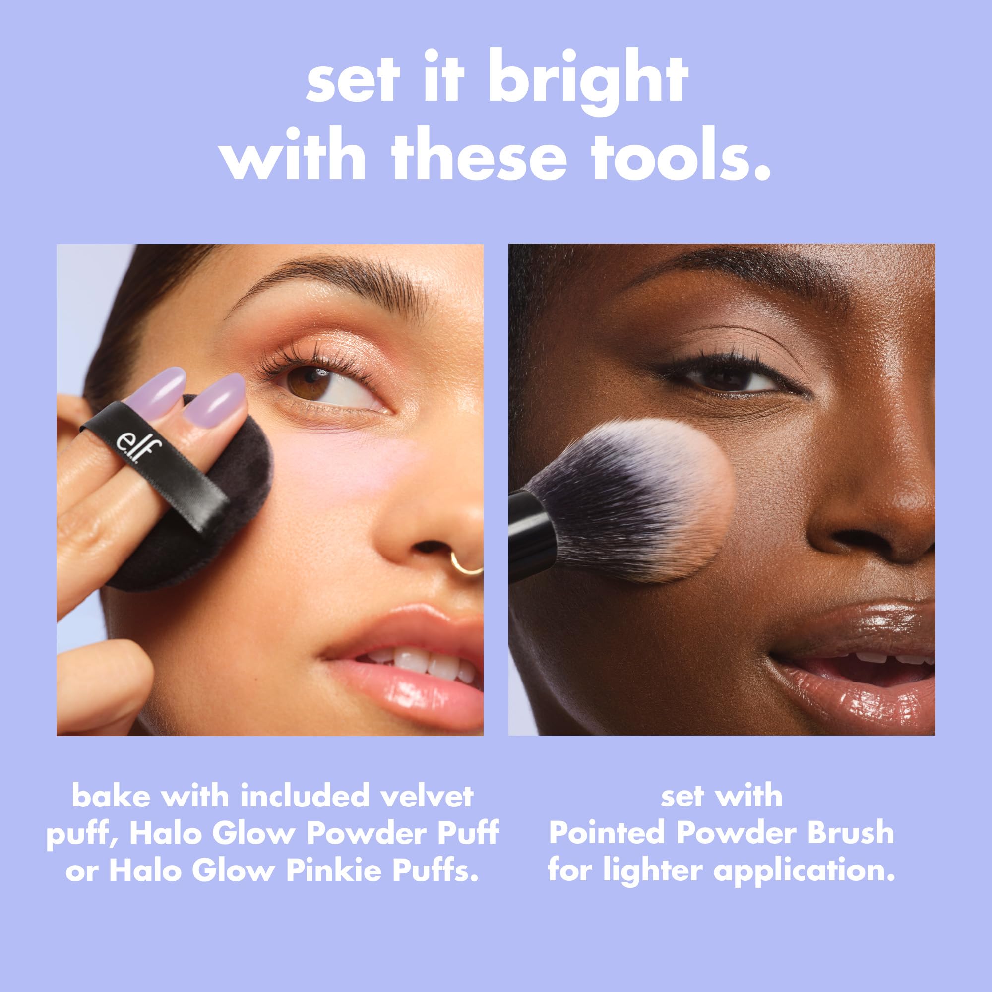 e.l.f. close-up of four shades in pan showing color-correct and brighten options