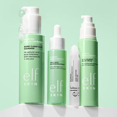 e.l.f. SKIN gel texture on fingertips highlighting lightweight lather and gentle cleanse
