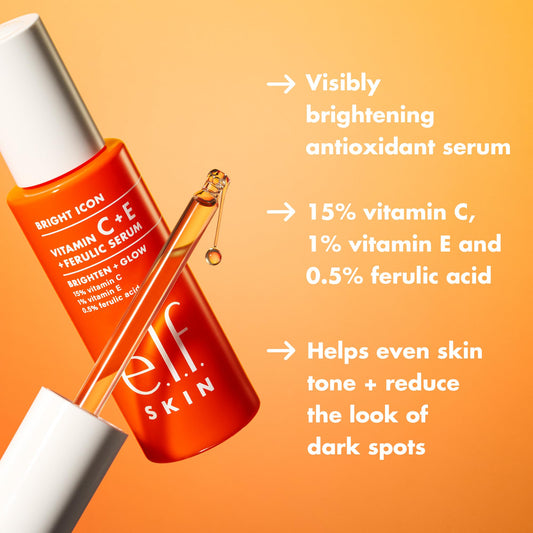 e.l.f. SKIN dropper dispensing serum highlighting easy application benefit
