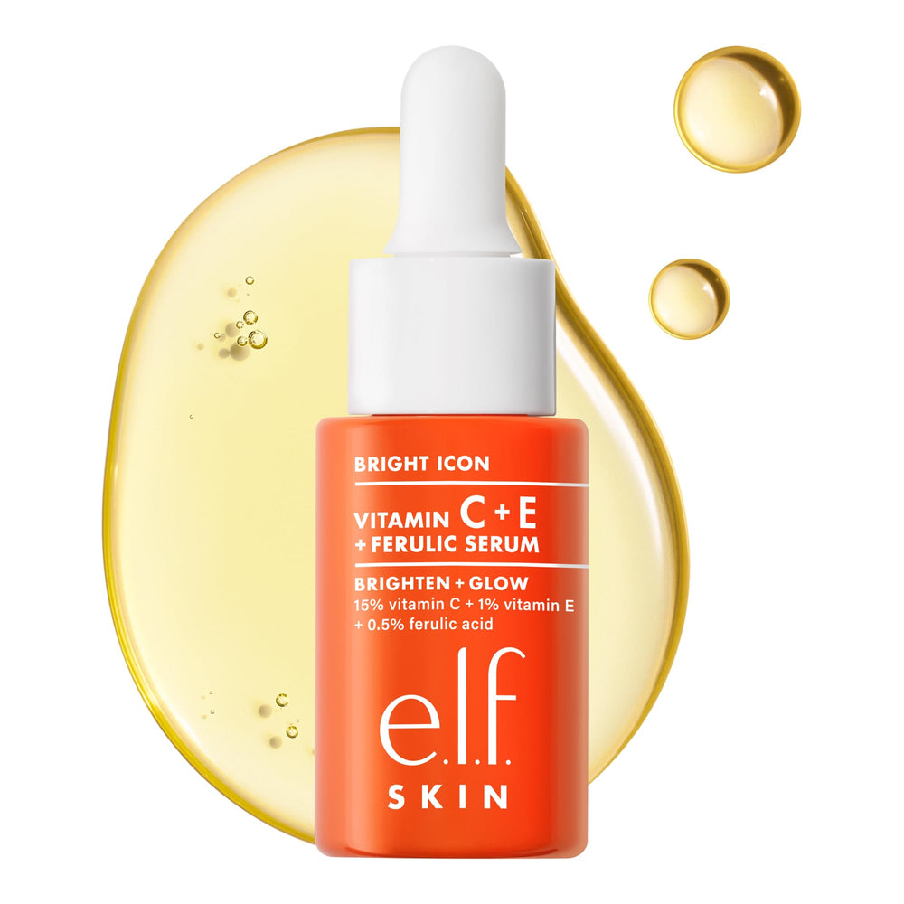 e.l.f. SKIN front packaging showing compact brightening serum and branding