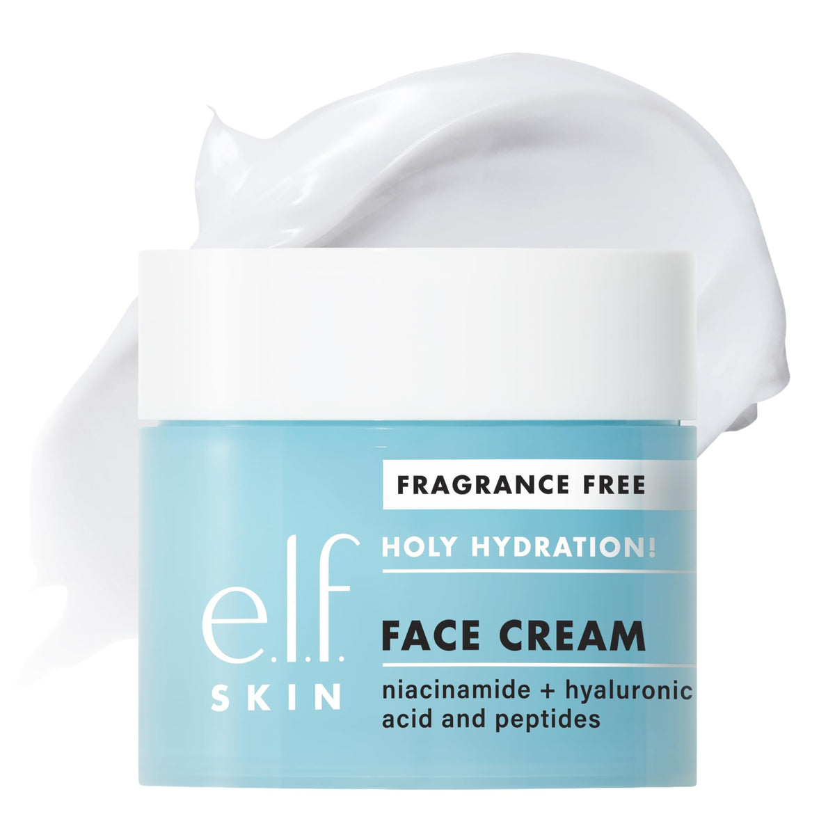 e.l.f. front packaging showing jar and branding for quick identification and shelf appeal