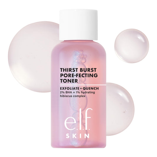 e.l.f. Skin Thirst Burst toner mini front view showing compact travel-friendly design