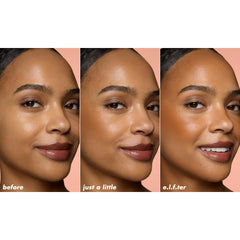 e.l.f. applying bronzer to cheekbone for natural sculpting benefit