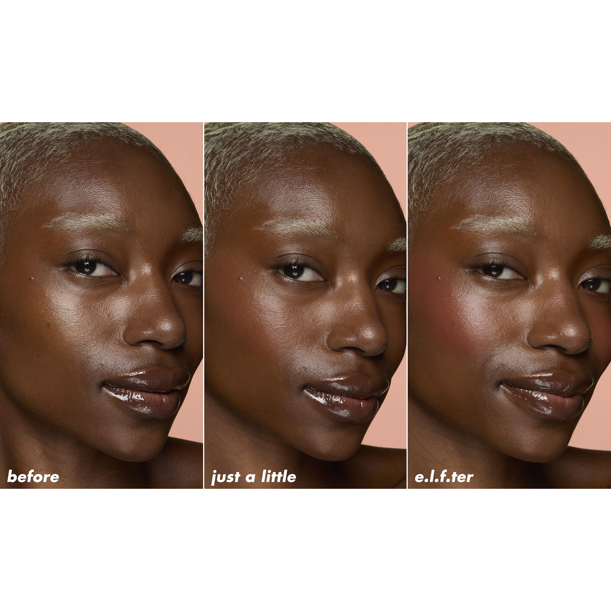e.l.f. Soft Glam texture close-up displaying smooth buttery formula and easy blending benefit