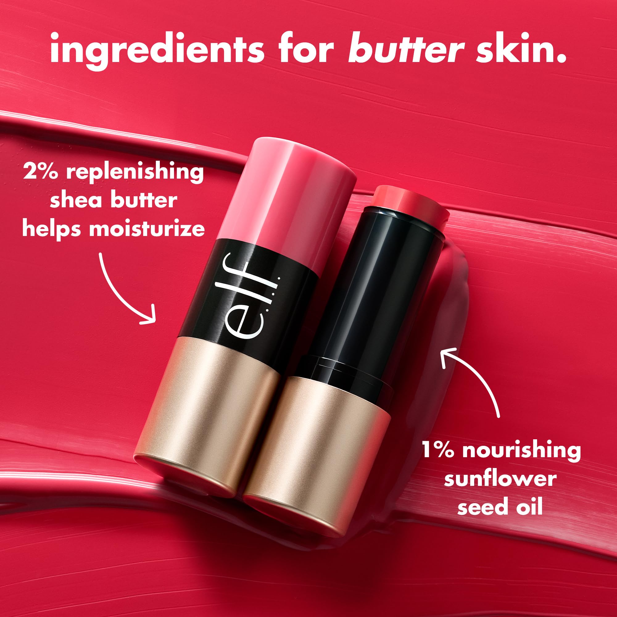 e.l.f. Soft Glam creamy texture close-up showing smooth blendability benefit
