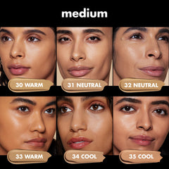 e.l.f. texture swatches on skin showing satin finish and blendability