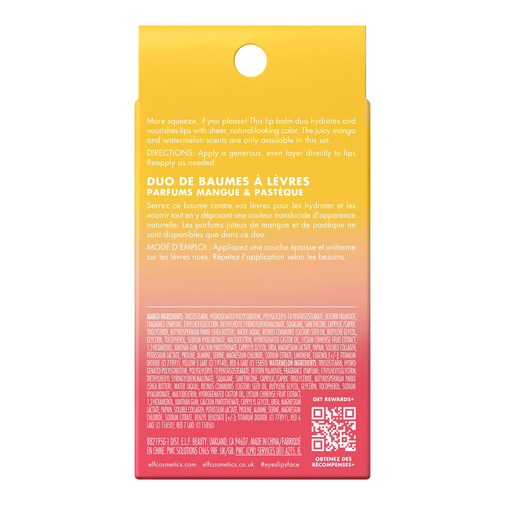 e.l.f. back label and ingredients view highlighting transparency and ethical benefit