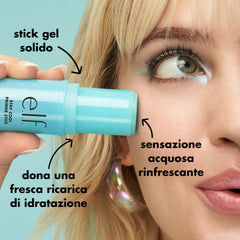 e.l.f. primer stick gel texture close-up highlighting hydrating, cooling feel