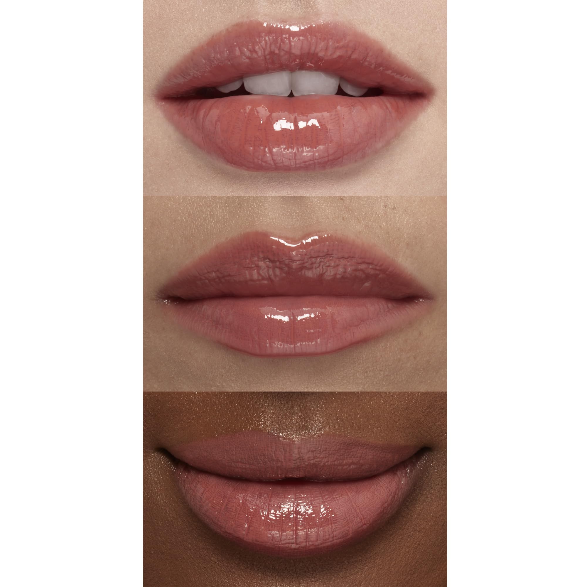 e.l.f. five shade tubes lined up for easy comparison and shade selection