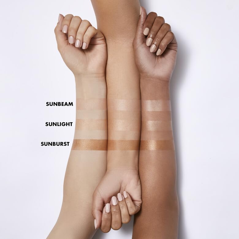 e.l.f. Suntouchable applied on hand demonstrating quick absorption and glow