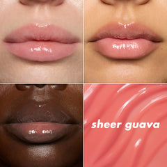 e.l.f. open applicator applying guava balm for instant hydration