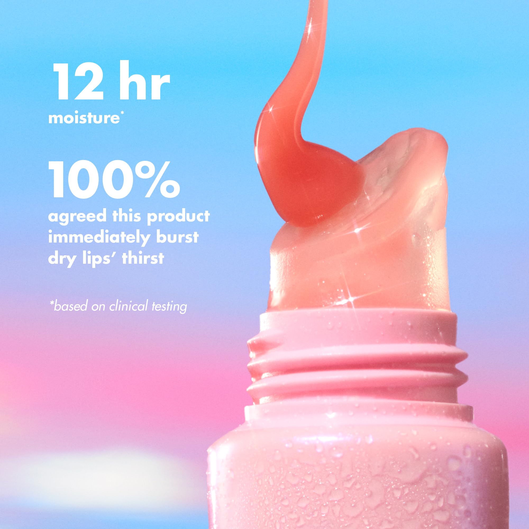 back label of e.l.f. Thirst Burst showing ingredients and transparency benefit