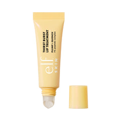 e.l.f. front view of Pomelo lip treatment showing packaging and glossy finish benefit