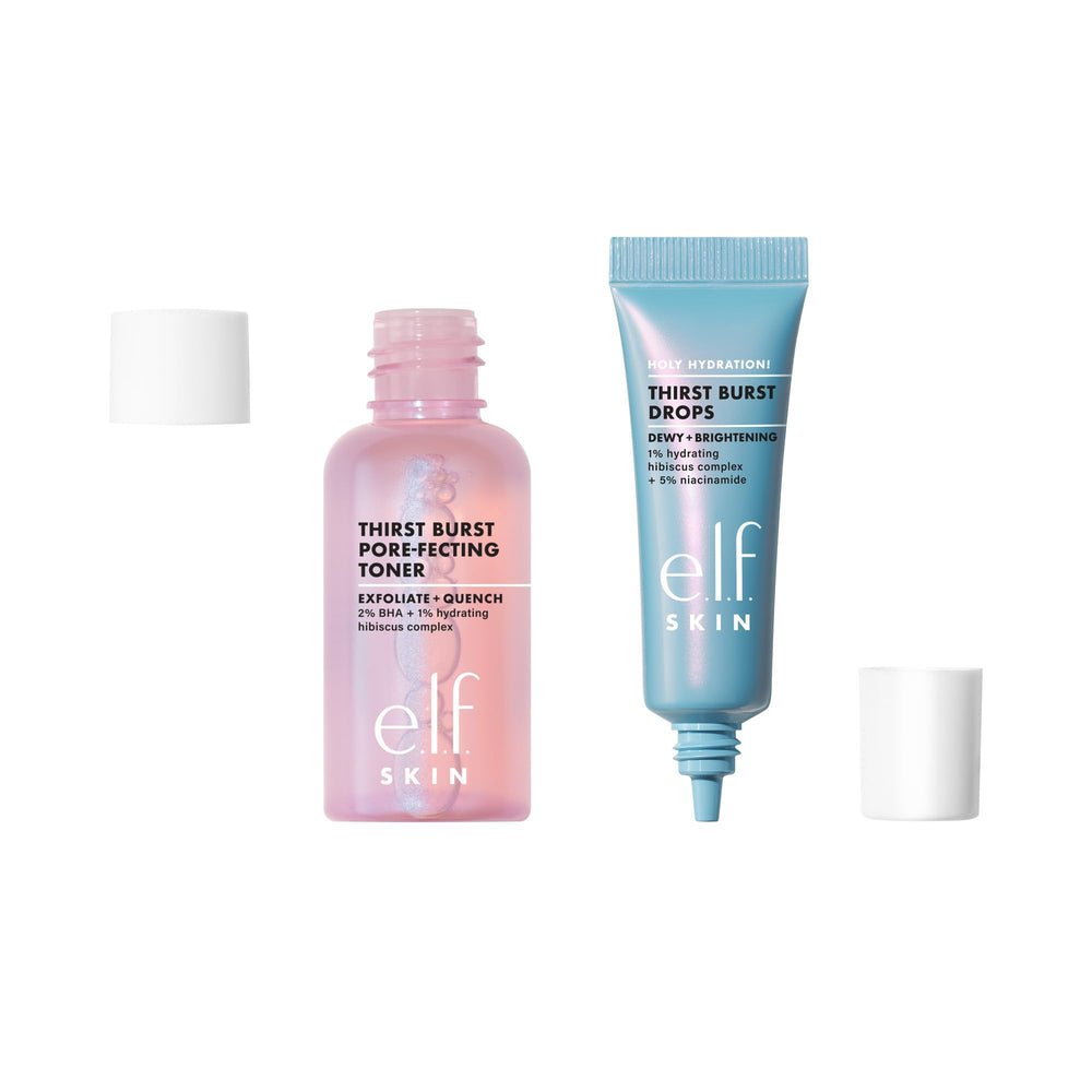 e.l.f. minis held in hand to show compact travel-friendly size