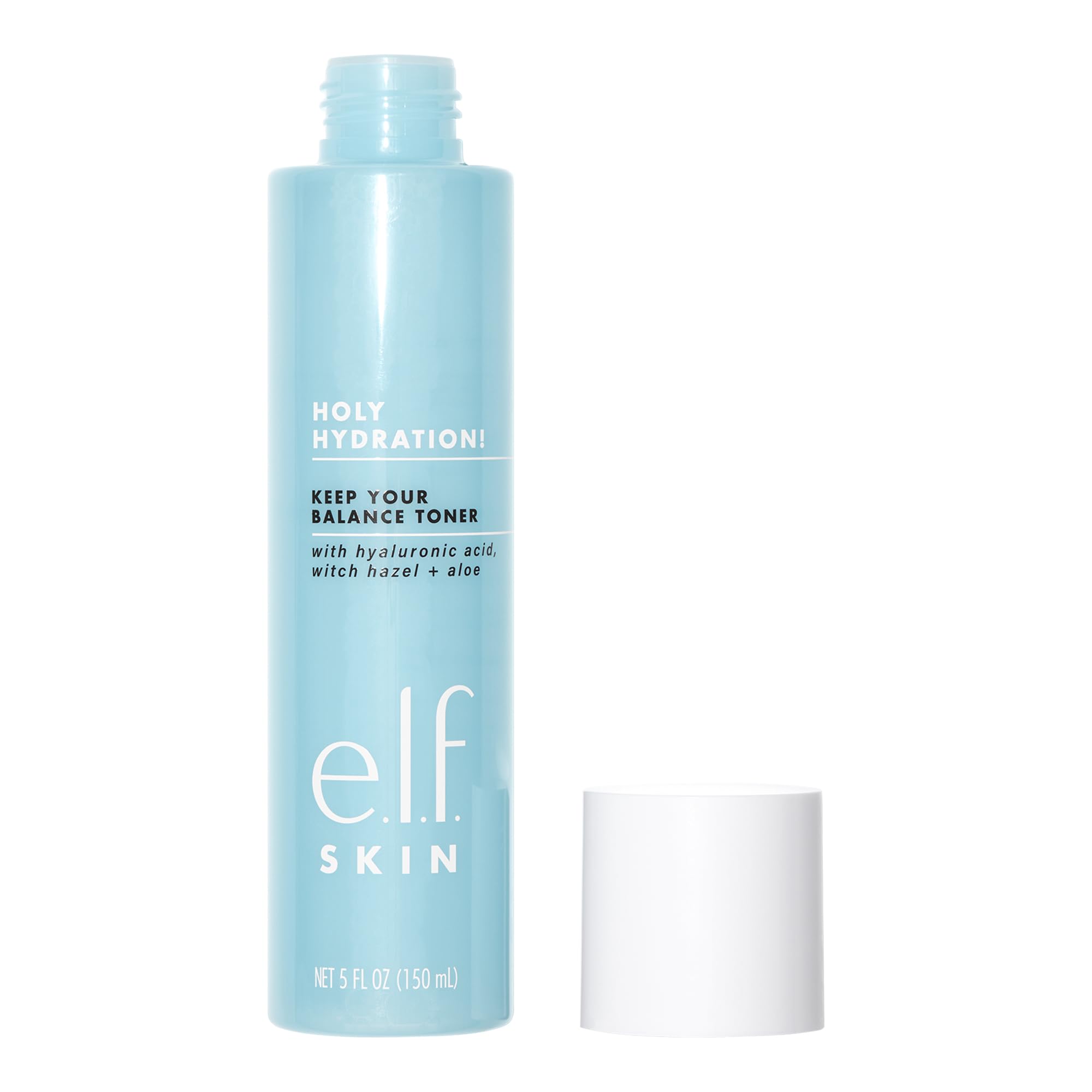 e.l.f. toner texture pouring to show lightweight hydrating consistency