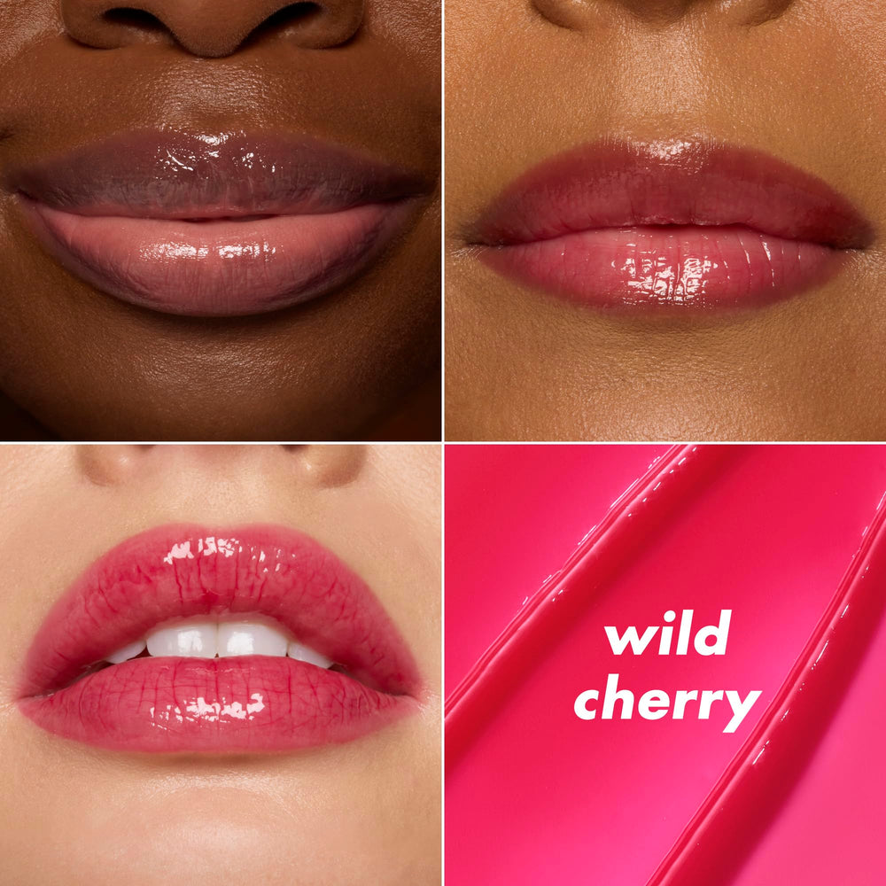 e.l.f. Wild Cherry open twist-up tip for smooth precise application