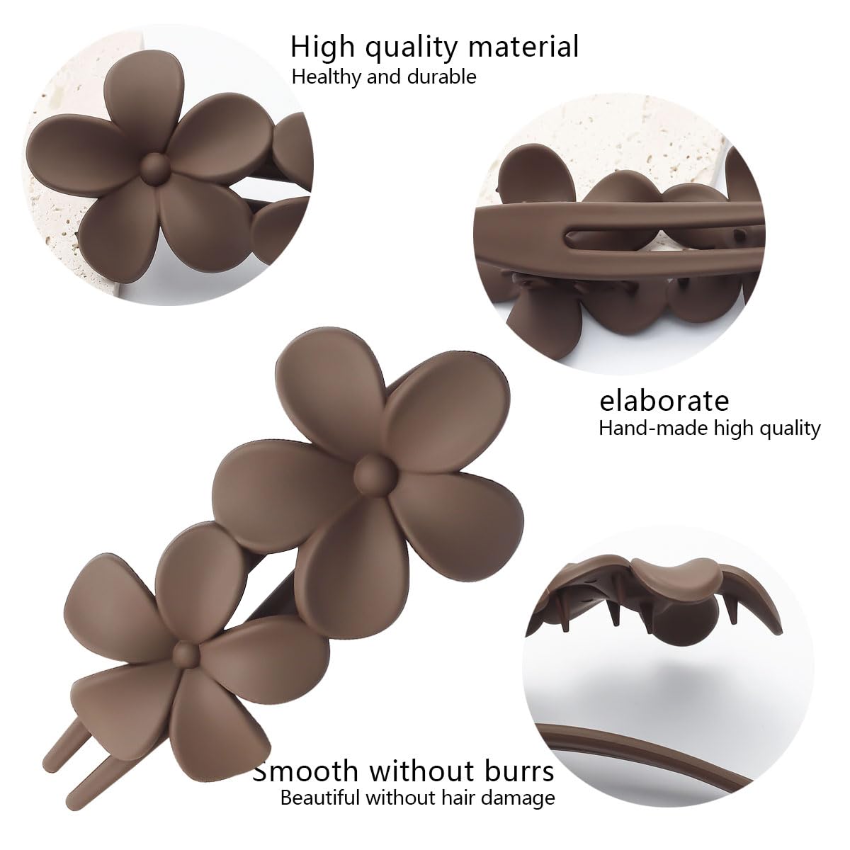 Eliongpu close-up of matte flower detail highlighting smooth finish and gentle grip