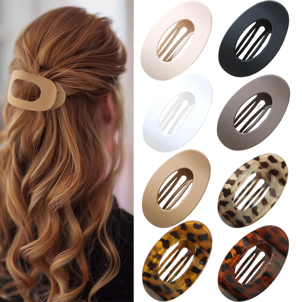 Eliongpu flat clip front view shows sleek matte finish and low profile for comfort