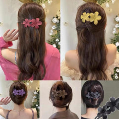 Eliongpu hair clip in styled half-updo demonstrating decorative function and stability