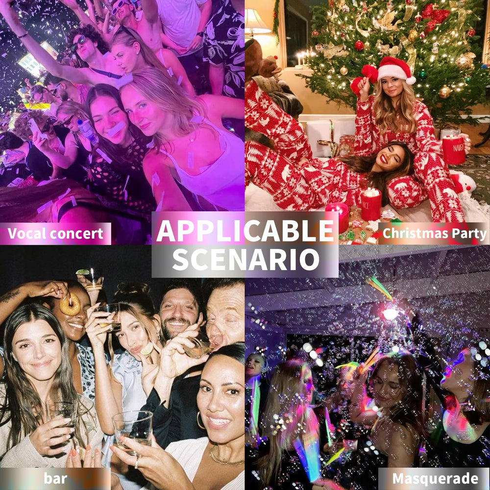 Elitles Made used in festival setting with crowd showing long-lasting sparkle for events benefit