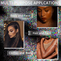 Elitles Made applied to hair ends creating reflective green highlights