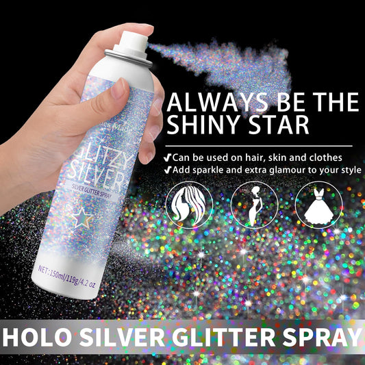 Elitles Made spray nozzle close-up for precise even glitter application benefit