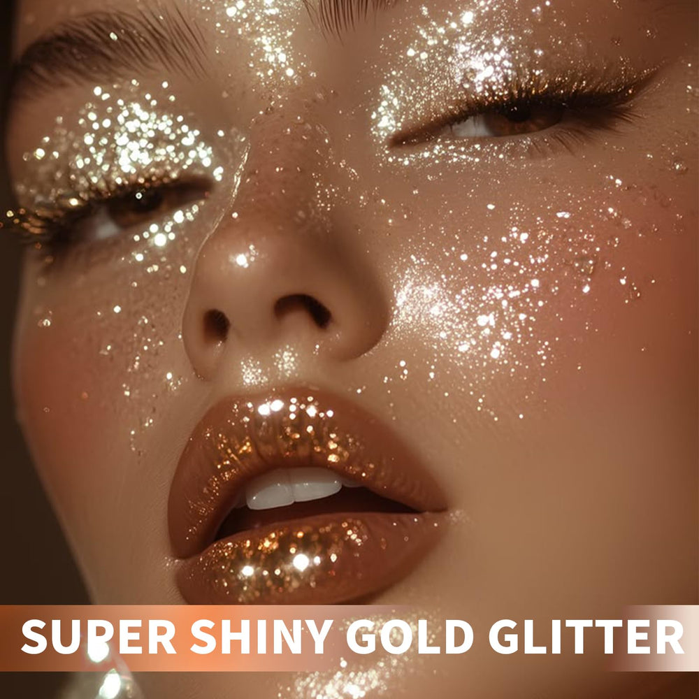 Elitles Made glitter texture showing fine particles for smooth shimmer