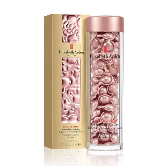 Elizabeth Arden capsules front packaging showing product and benefits