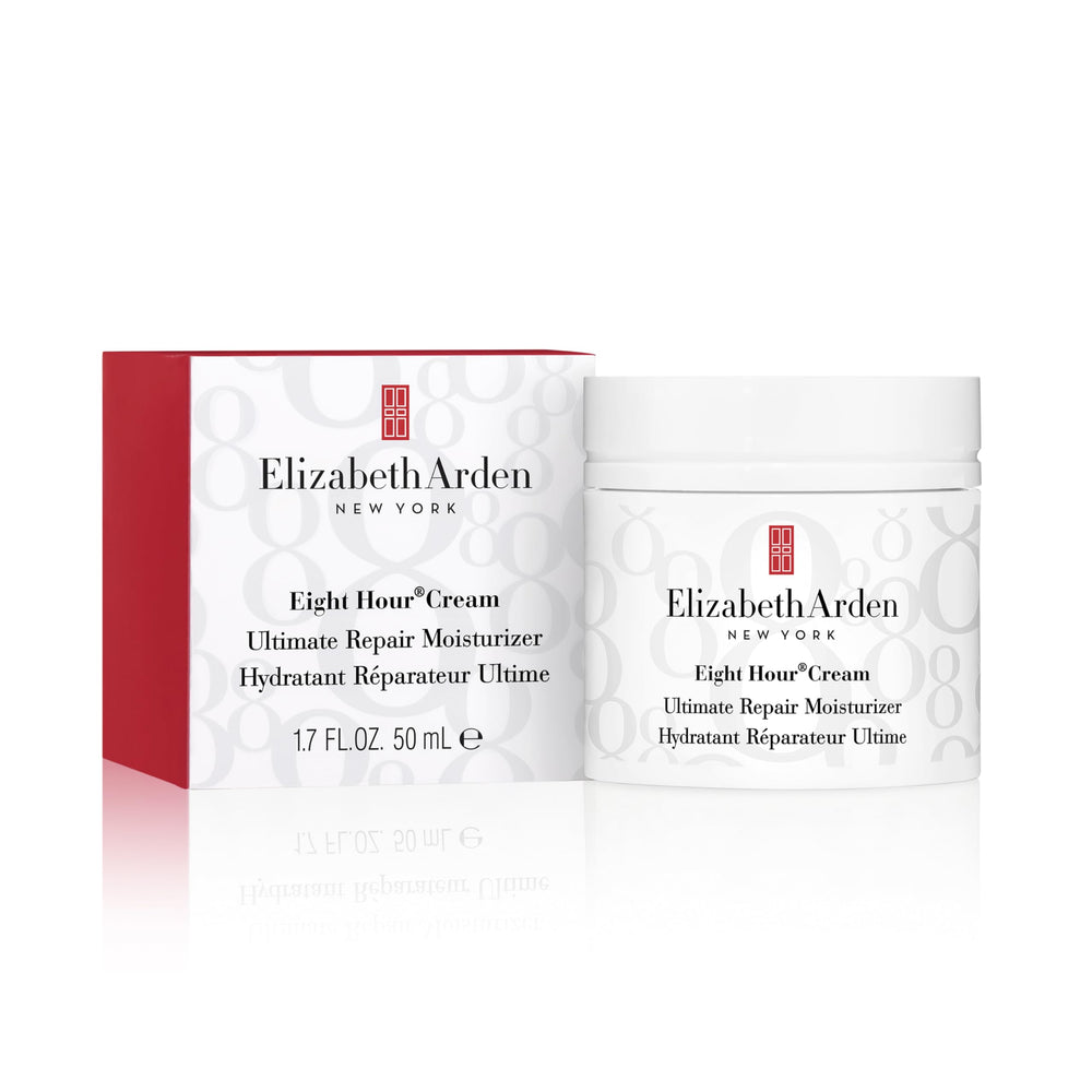 Elizabeth Arden front packaging showing 1.7 oz jar and branding benefit hydration