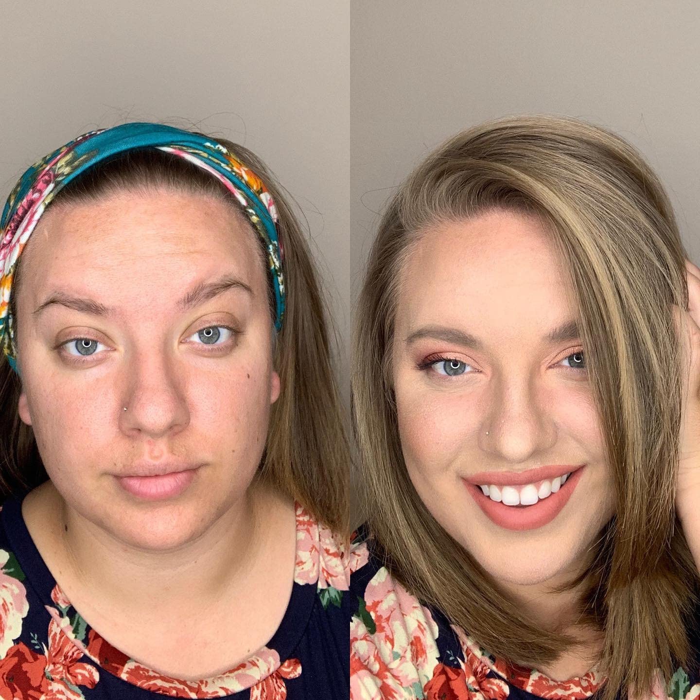 Elizabeth Mott bronzer next to a ruler showing compact 10g travel-friendly size