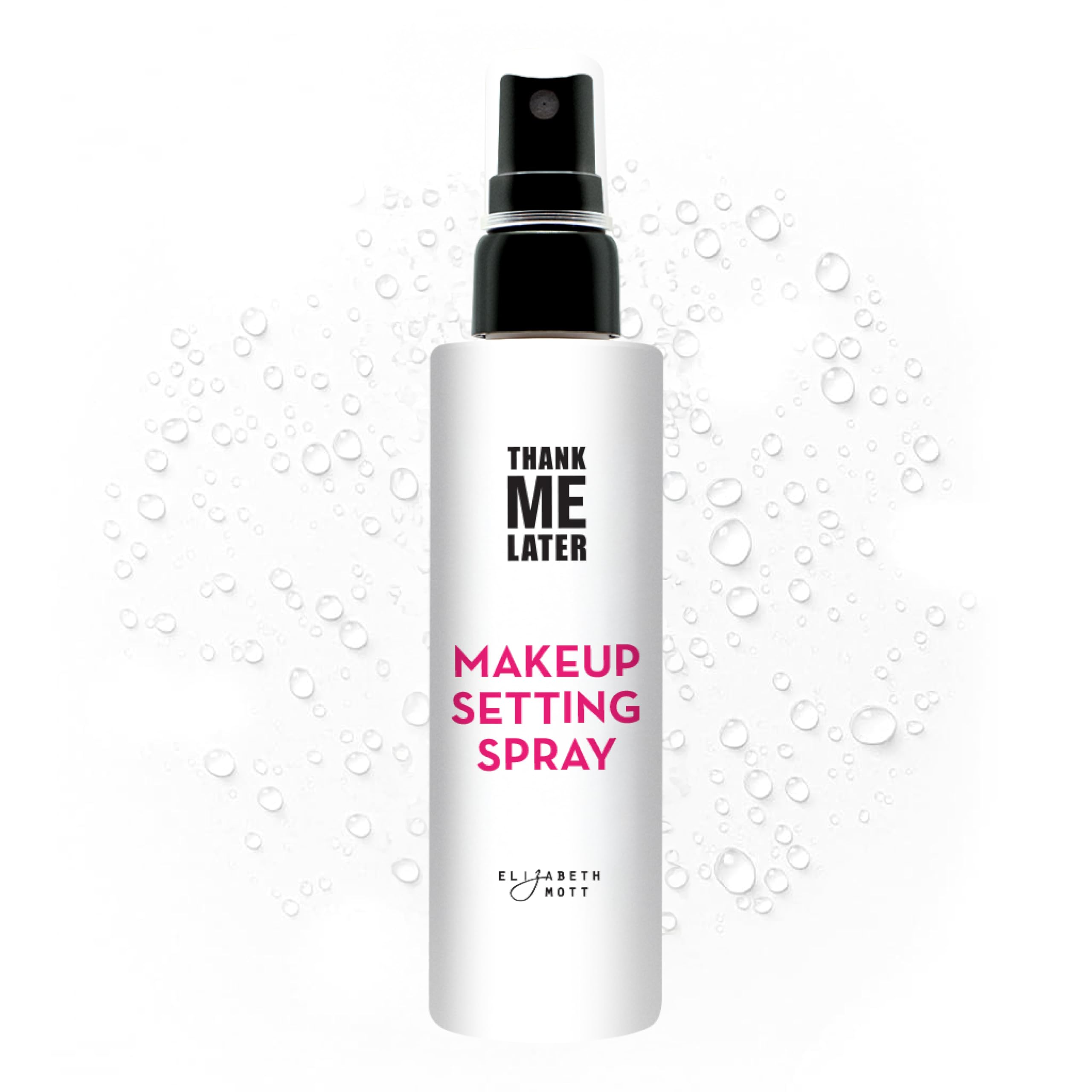 Elizabeth Mott fine mist spritz closeup delivers even, lightweight hydration