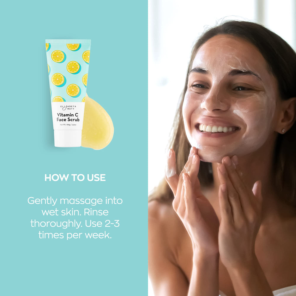 Elizabeth Mott product staged in bathroom routine for clearer pores