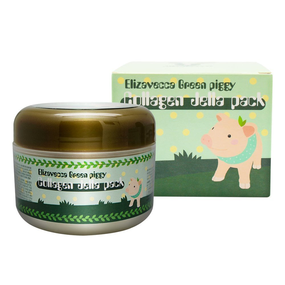 Elizavecca jar front view showing label and 100g size benefit