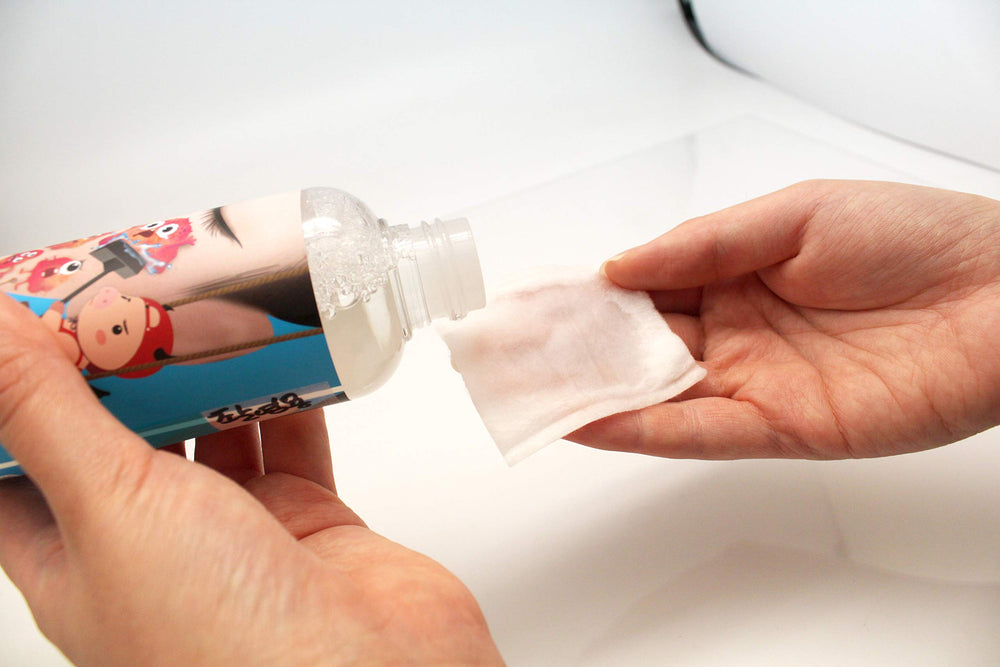Elizavecca label close-up highlighting ingredients and AHA focus benefit