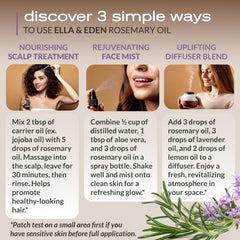 Ella & Eden oil applied to scalp demonstrating targeted massage for hair care