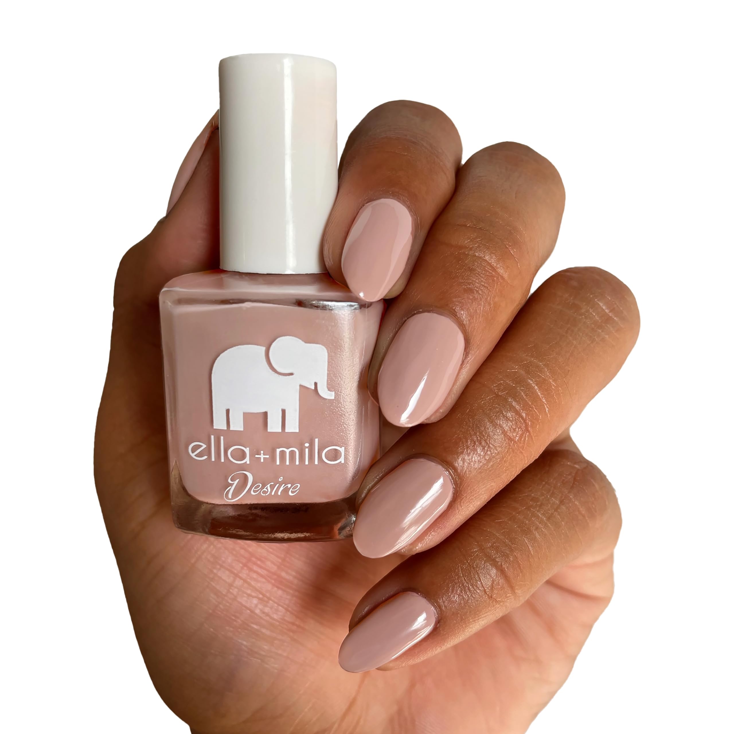 ella+mila swatch strip showing Desert Suede true shade for color choice confidence