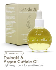ella+mila dropper dispensing oil onto fingertip for precise application and reduced waste