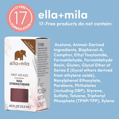 ella+mila next to credit card to show 0.45 fl oz size