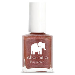 ella+mila bottle front view showing holographic red-orange color and glossy finish