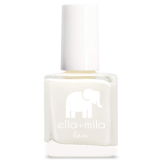 ella+mila bottle front view showing Pure Love color and cosmetic benefit