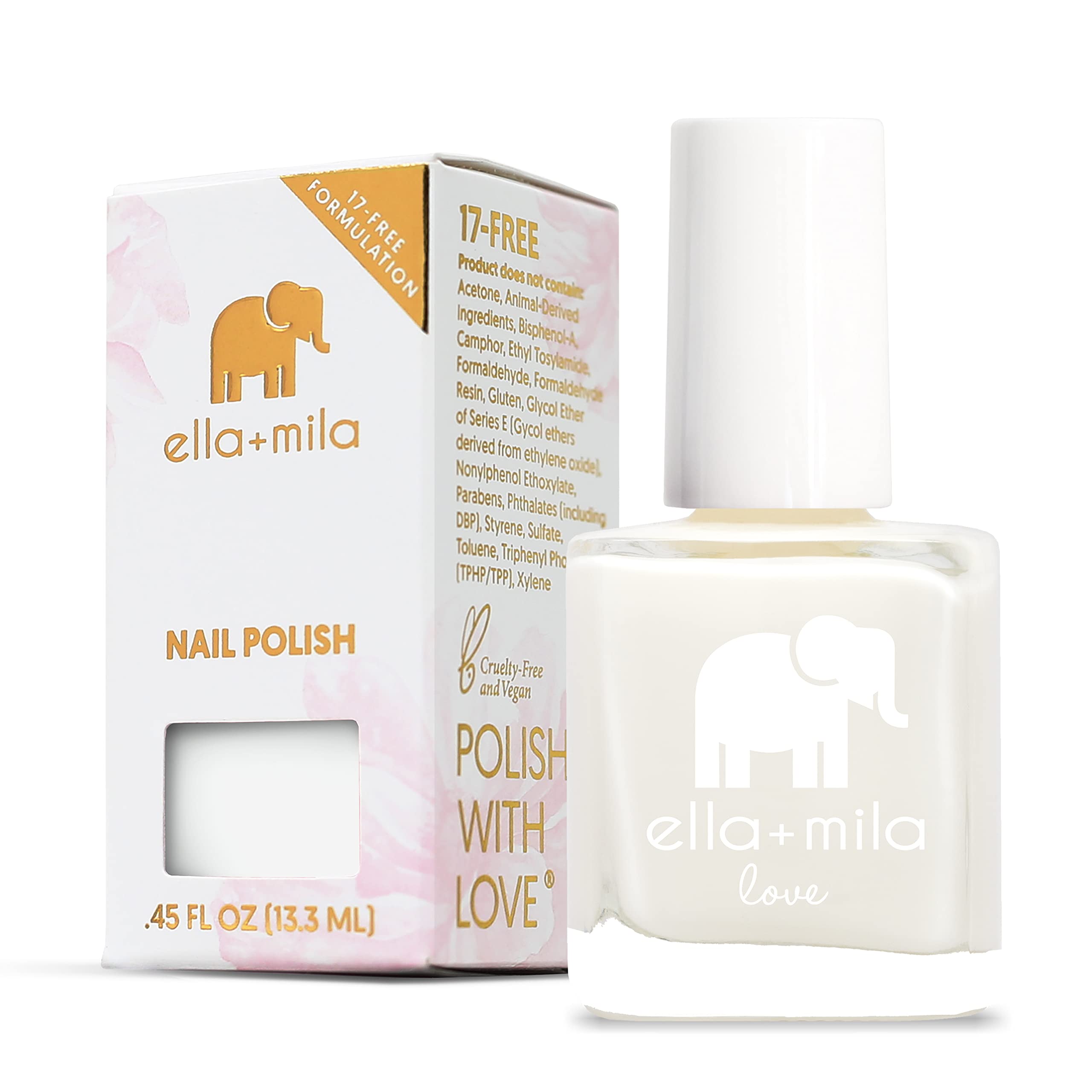 ella+mila lifestyle flatlay with manicure tools showing at-home salon convenience benefit