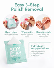 ella+mila close-up of pad texture demonstrating soy-based solution and gentle conditioning