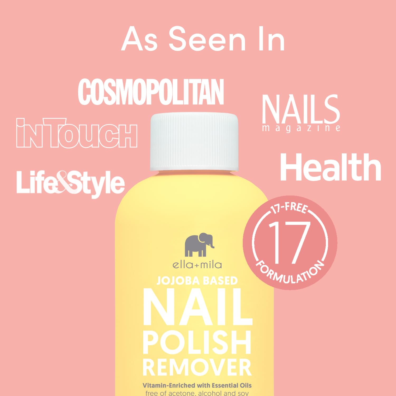 ella+mila jojoba and vitamin ingredients close-up highlighting nourishing benefits