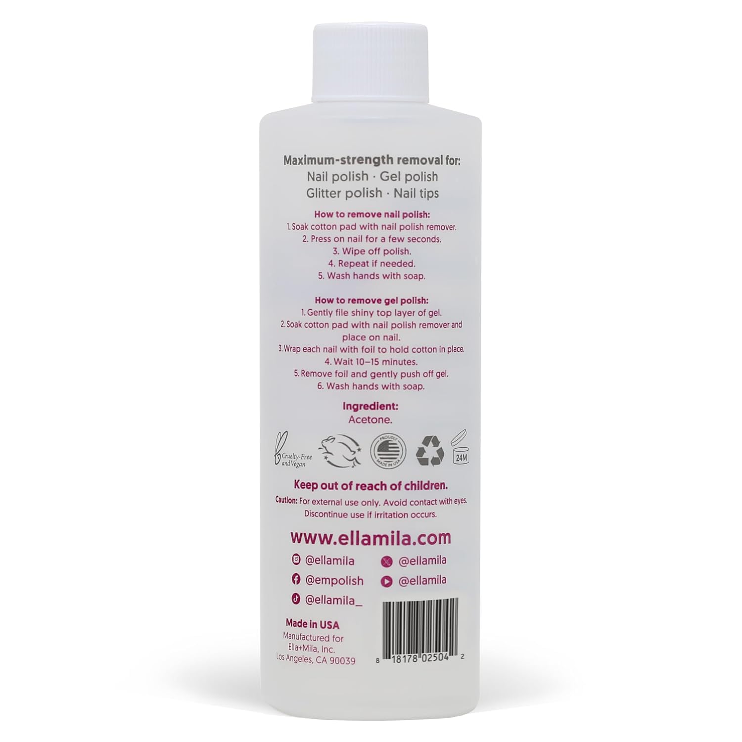 ella+mila bottle on salon counter showing professional ready benefit
